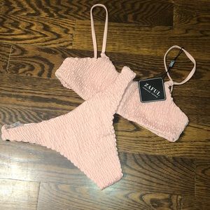 Zaful baby pink bikini